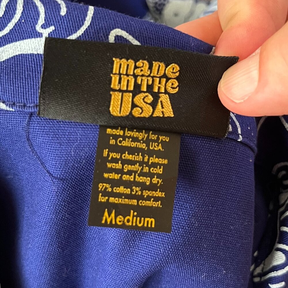 NWOT Nooworks chore coat blue dogs print - Picture 4 of 5